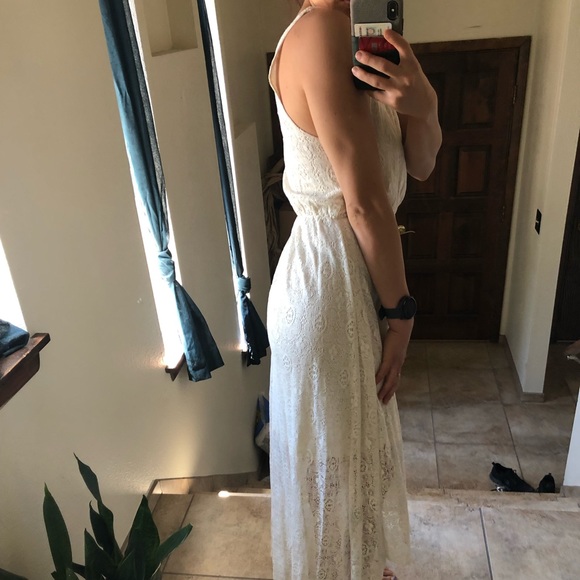 Small Remain Cream Floral Print Long Dress 👗 - Picture 3 of 7